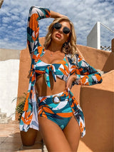 Popular Print Three Piece Swimwear Bikini