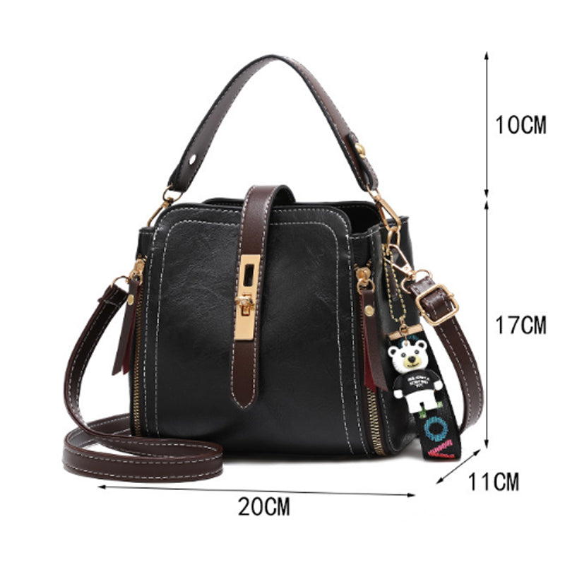 Vintage Flap Crossbody Messenger Bag for Women