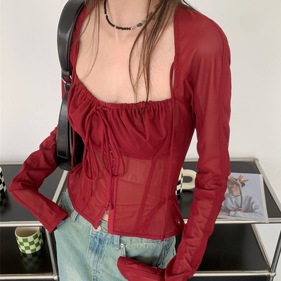 Ruby Long Sleeved Corset Top