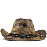 Seaside Beach Straw Cowboy Hat