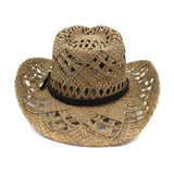 Handcrafted Natural Salt Grass Big Brim Cowboy Hat