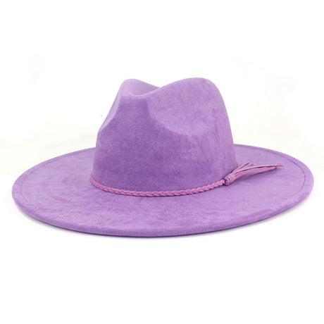 Broad-brimmed Suede Cowboy Hat