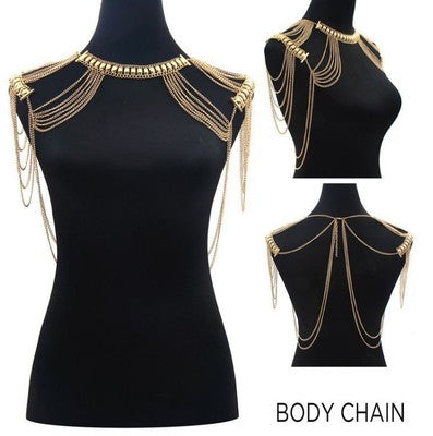 Gilded Tassel Chain Body Jewelry