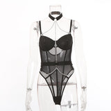 Chain Link Nightclub Bodysuit Lingerie