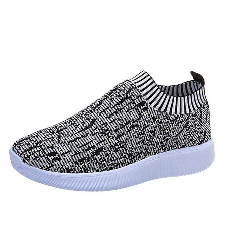 Stripe Knit Sock Shoes