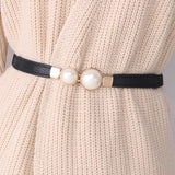 Pearl Double Buckle Waist Belt