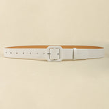 Square Buckle Wide Belt