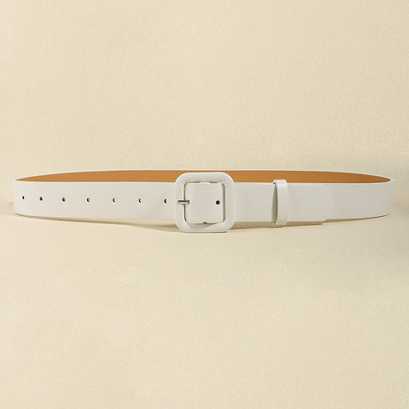 Square Buckle Wide Belt