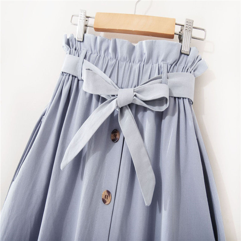 Willow Bow Buttoned Down Skirt