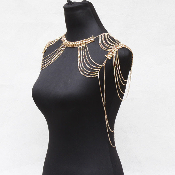 Gilded Tassel Chain Body Jewelry