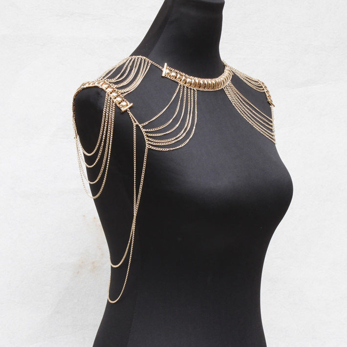 Gilded Tassel Chain Body Jewelry