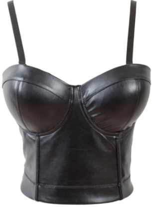 Gianna Leather Corset Top