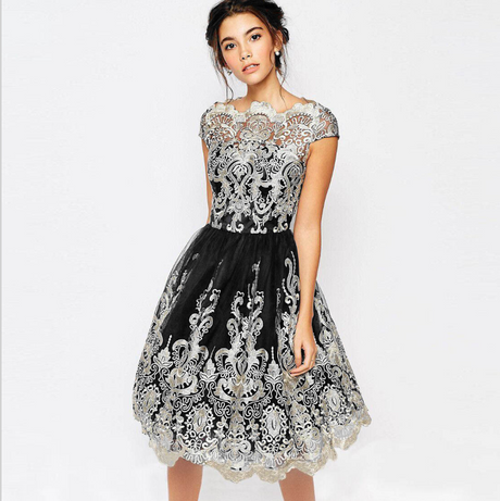 Lovely Lace Patchwork Evening Dress