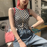 Checkerboard Crop Top