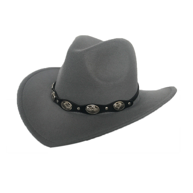 Punk Felt Bell Cowboy Hat