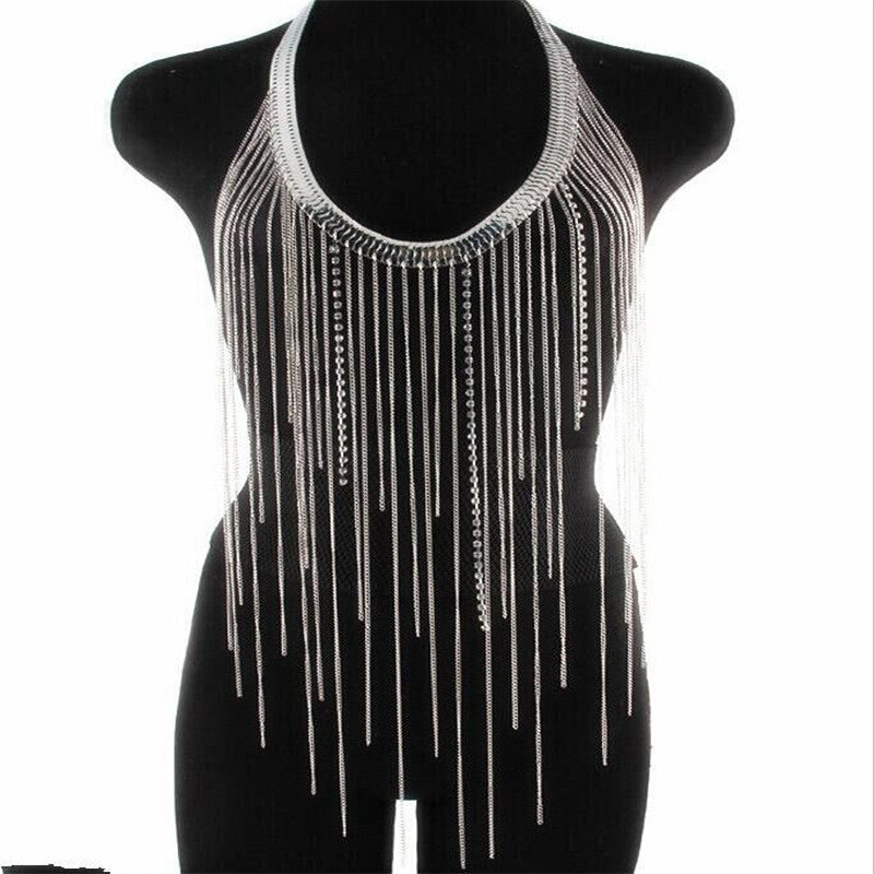 Tassel Temptation Double Necklace Body Jewelry