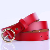 The Timeless Round Buckle Leather Belt