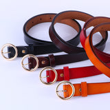 The Timeless Round Buckle Leather Belt