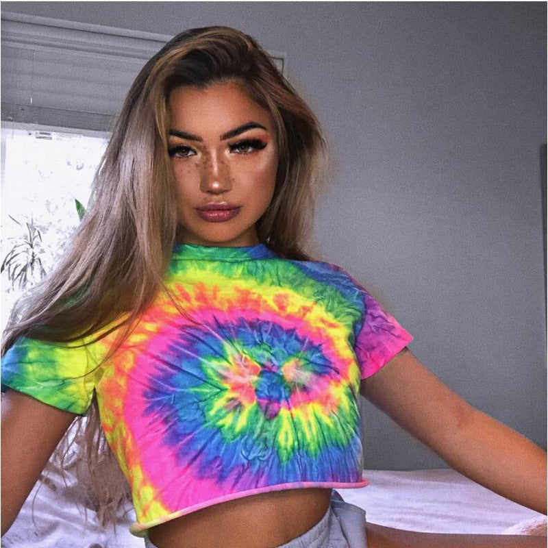 Kayla Tie Dye Smear Crop Top