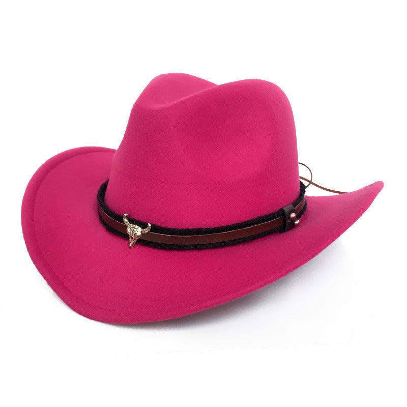 Jazzy Wool and Felt Cowboy Hat