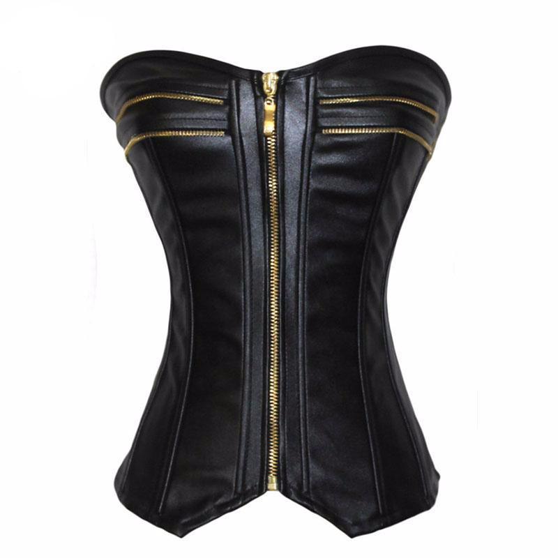 Vixen Leather Corset Top