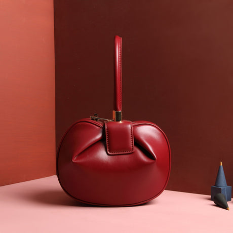 Fashionable Leather Dumpling Handbag