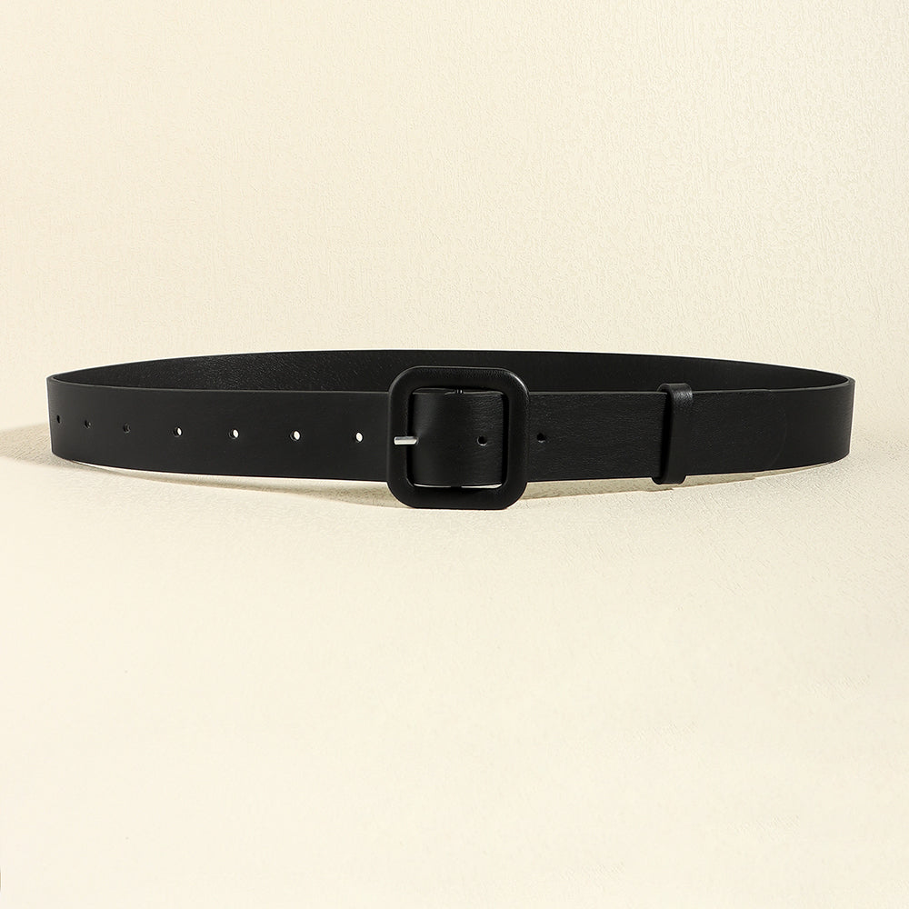 Square Buckle Wide Belt