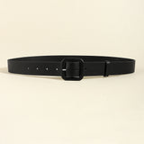 Square Buckle Wide Belt