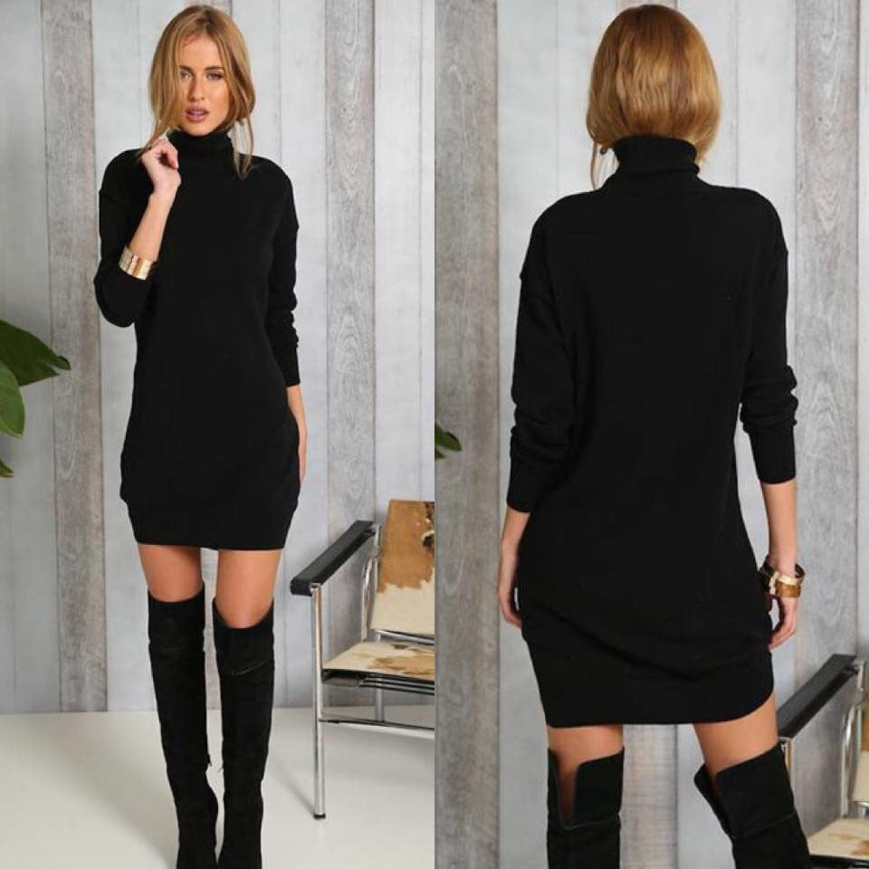 Petra Luna Sweater Long Sleeved Mini Dress