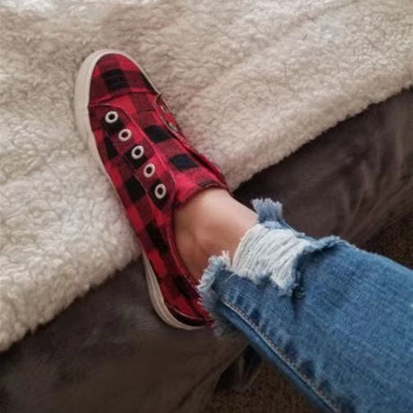 Plaid Canvas Delights Shoes