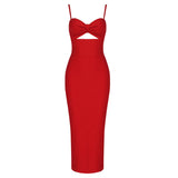 Petra Sweetheart Bandage Midi Dress