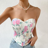 Payton Flower Corset Top