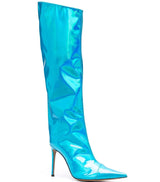 Seductive Siren Patent Leather Knee Boots