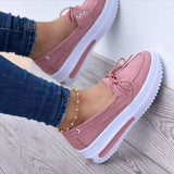 Lace-up Wedge Flats Shoes