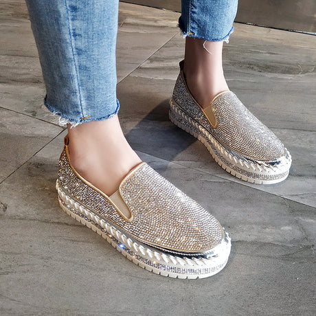 Sparkle Sponge Cake Rhinestone Shoes