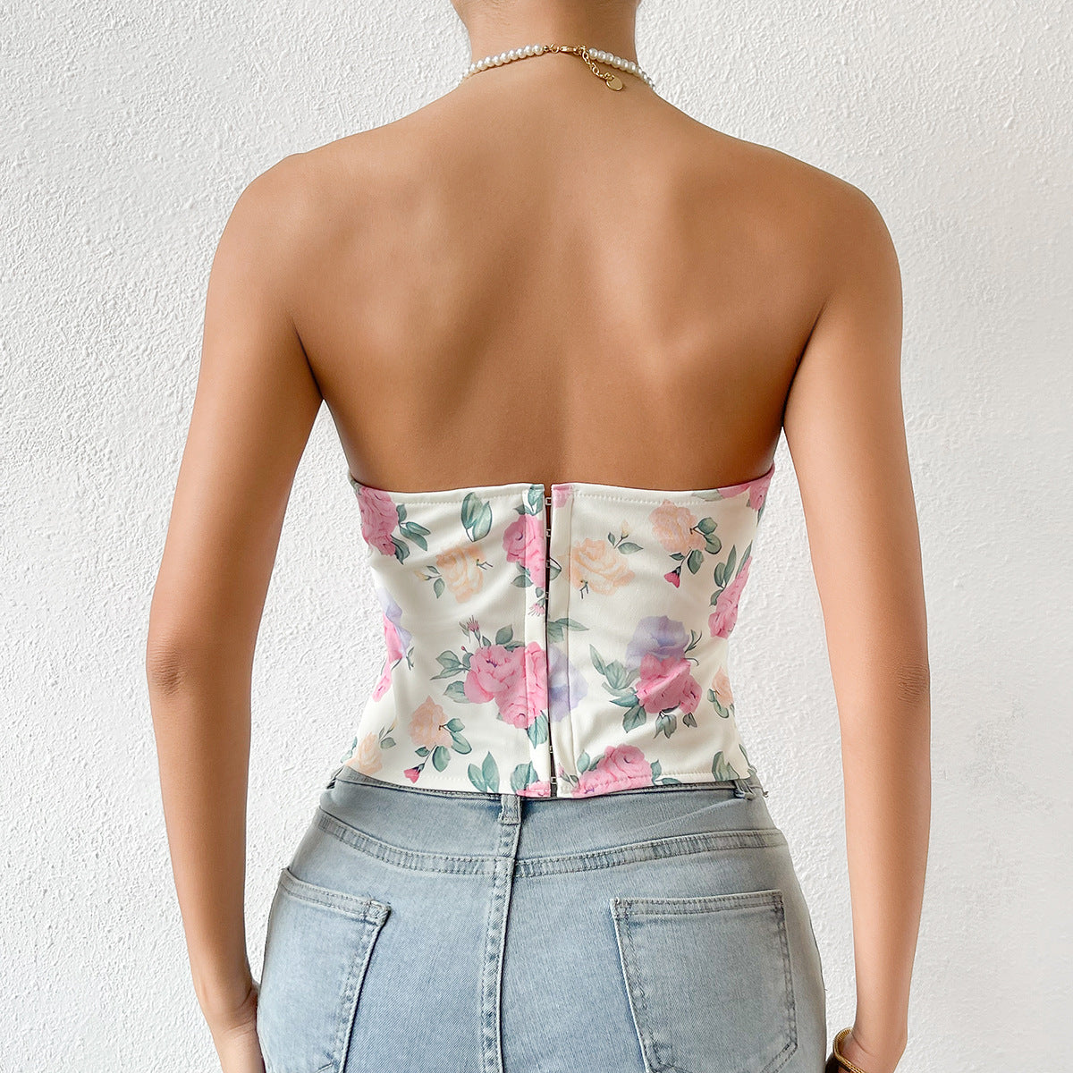 Payton Flower Corset Top