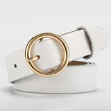 The Timeless Round Buckle Leather Belt