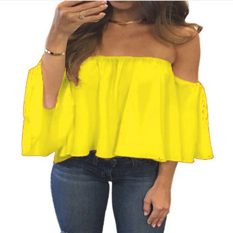 Mia Off Shoulder Bell Sleeve Top