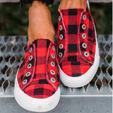 Plaid Canvas Delights Shoes