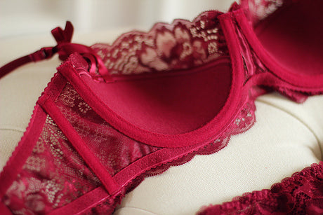 Amelia Floral Lace Bra and Panty Set