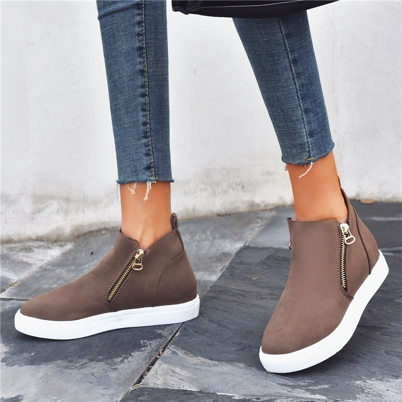 Suede Comfort Round Toe Shoes