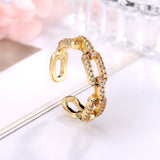 Gold Studded Alice Ring