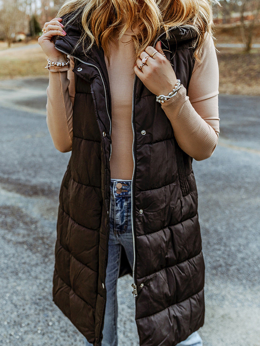 Emma Long Puffer Vest Jacket