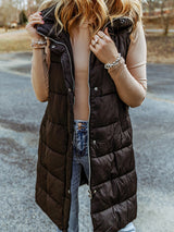 Emma Long Puffer Vest Jacket