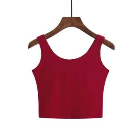 Basic Cotton Cropped Tank