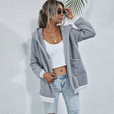 Cozy Stripe Hooded Jacket