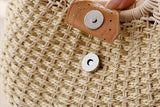 Rattan Weave Round Handbag