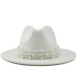 Pearl Studded Felt Hat