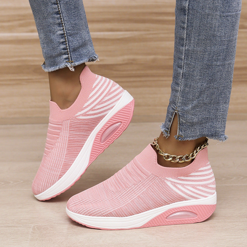 Breathable Mesh Slip-On Air Cushion Shoes