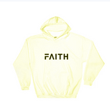 Faithful Letter Print Hoodie